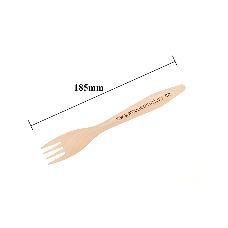 Producción personalizada biodegradable tenedor de madera desechable ecológico cuchara de madera cuchillo de mesa biodegradable cubierta de madera desechable