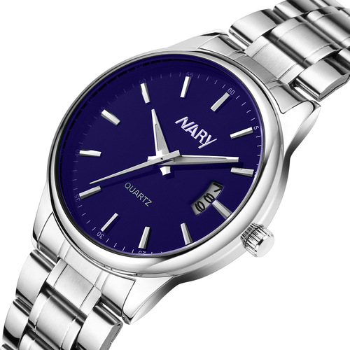 NARY/Nary new watch men's fashion business steel belt quartz watch factory direct sales 6115