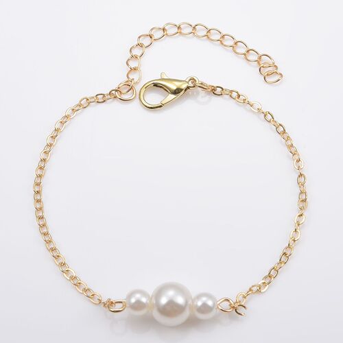 European and American cross-border new product, temperament fashion, micro-white pearl matte surface bracelet, women's Mother's Day gift jewelry