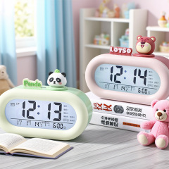 2025 新しいクリエイティブ電子目覚まし時計子供と学生のための特別なスマートウェイクアップアーティファクト時間管理デスクトップ時計