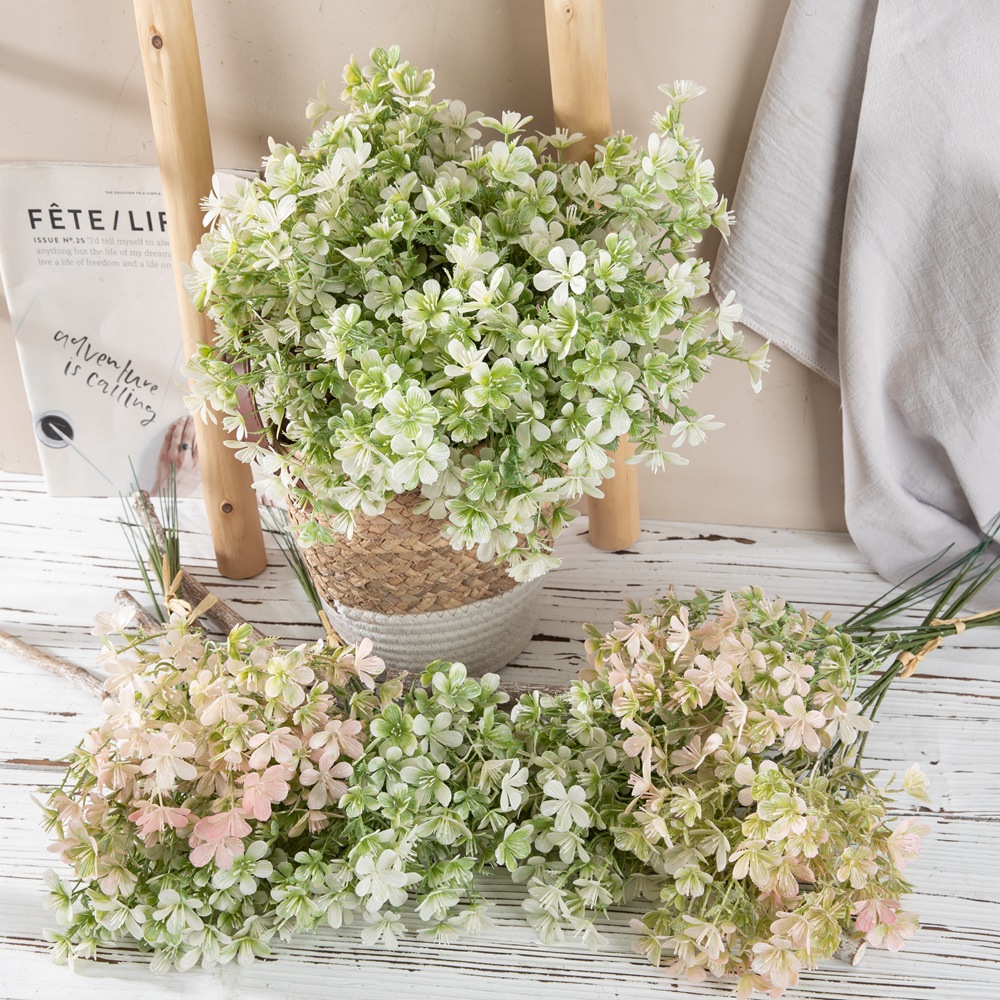 Floral Arrangement of Artificial Plum Blossoms, Manufacturer of Fake Flowers, Green Plants Wholesale, Wedding and Party Decor, Handicrafts with INS Style, Cross-Border YC1068