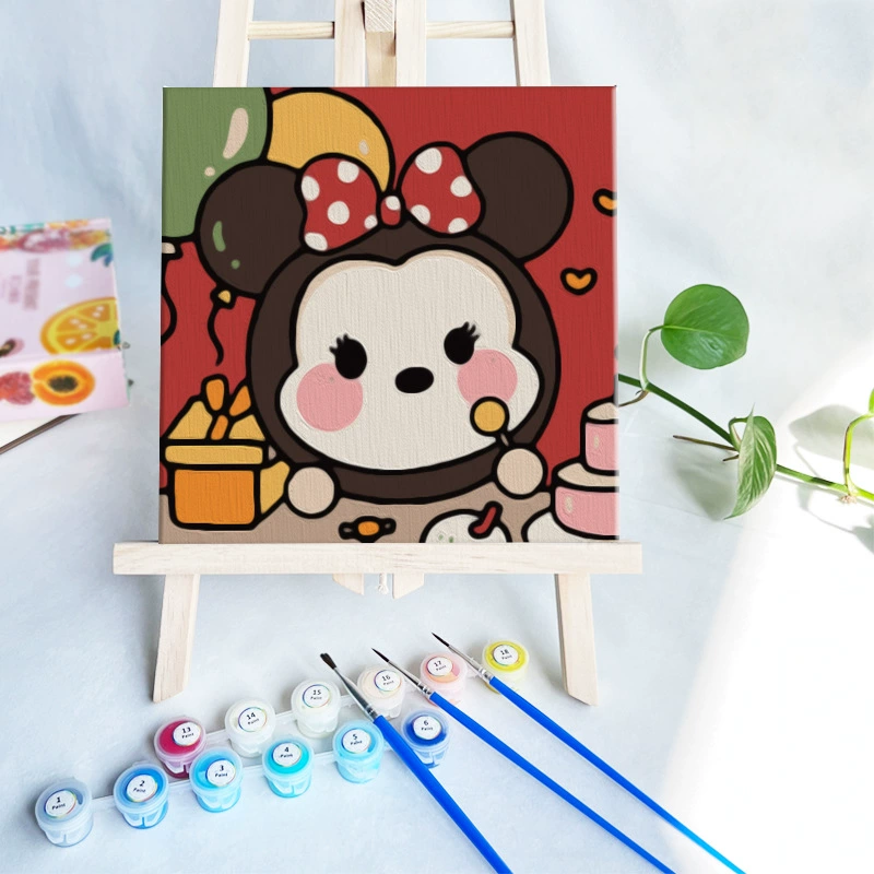 Цифровая масляная живопись 20*20 Детский мультфильм DIY handmade-painted декоративная картина последующего поколения дистрибьютор 제조업체 específicos
