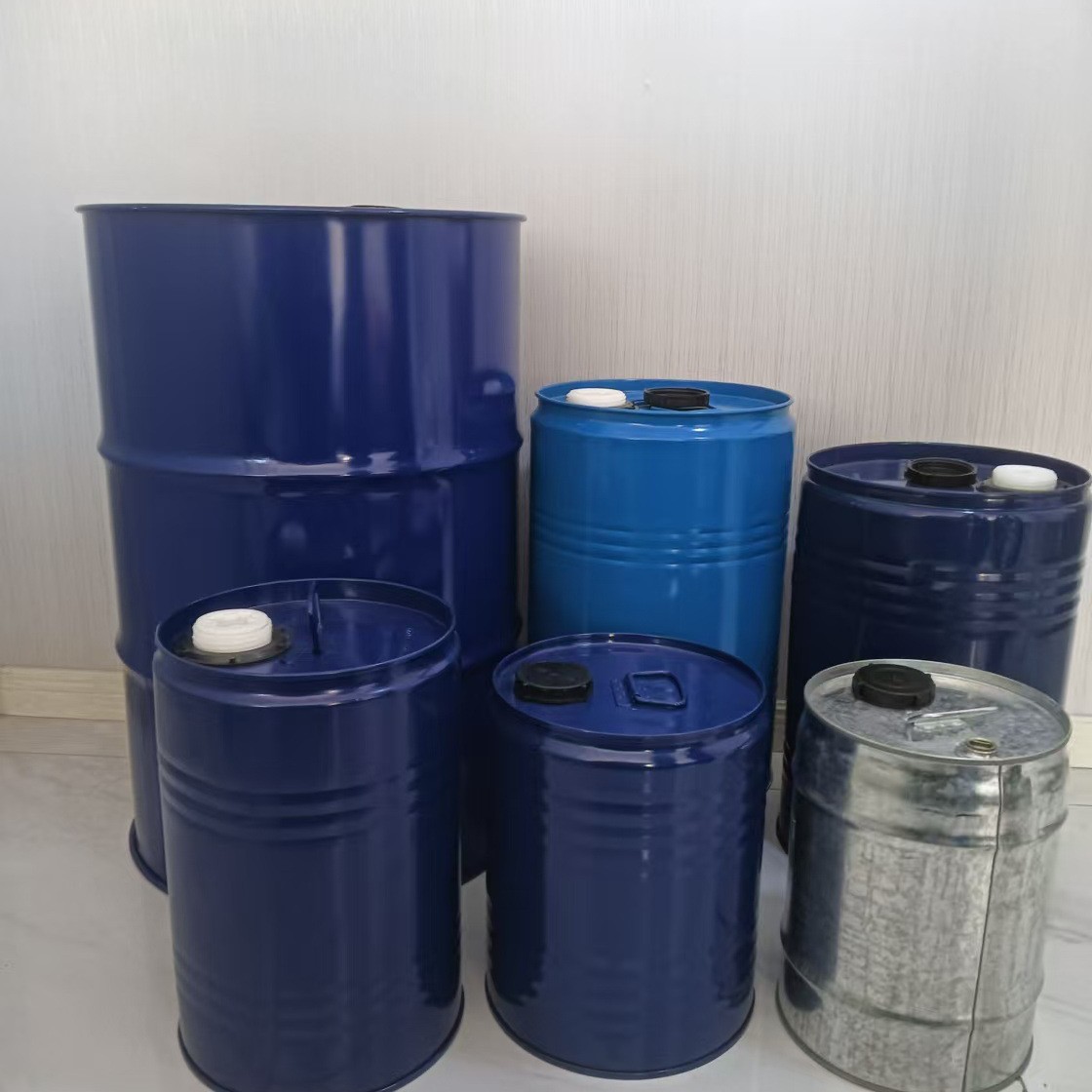 厂家直销20-200L化工桶外钢内塑HDPE衬塑桶食品医药钢塑复合铁桶
