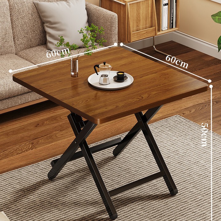 Foldable Dining Table Household Small Apartment Dining Table Simple Rental House Square Portable Stall Square Table