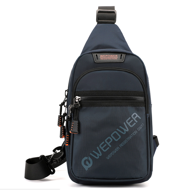WEPOWER nuevo estilo de negocios casual bolso de pecho ligero coreano para hombres hombro de pecho de viaje mochila deportiva