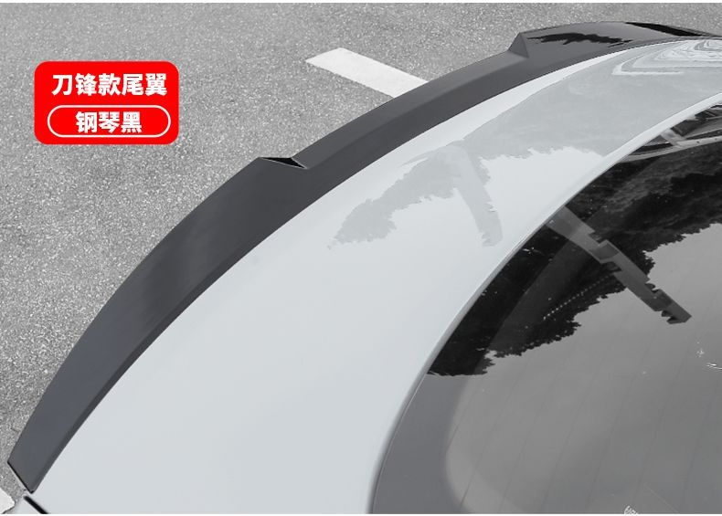 Suitable for 22-24 Saic Audi A7L Rear Wing Original Racing Version Fixed Wing Modification and Upgrade Black Warrior Set