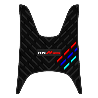 Suitable for Honda Nwm125 Electric vehicle foot mat - honda-nwm125-long-style-black-with-black-edges-thickened-rubber-zhang