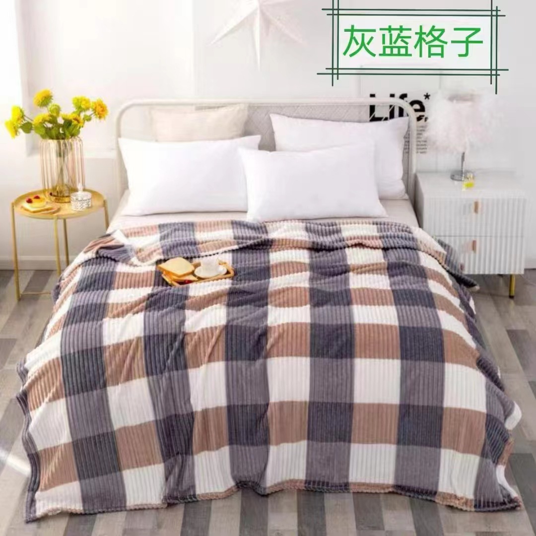 Manta de Franela para Siesta Gruesa de Poliéster Suave para Oficina y Hogar image 14