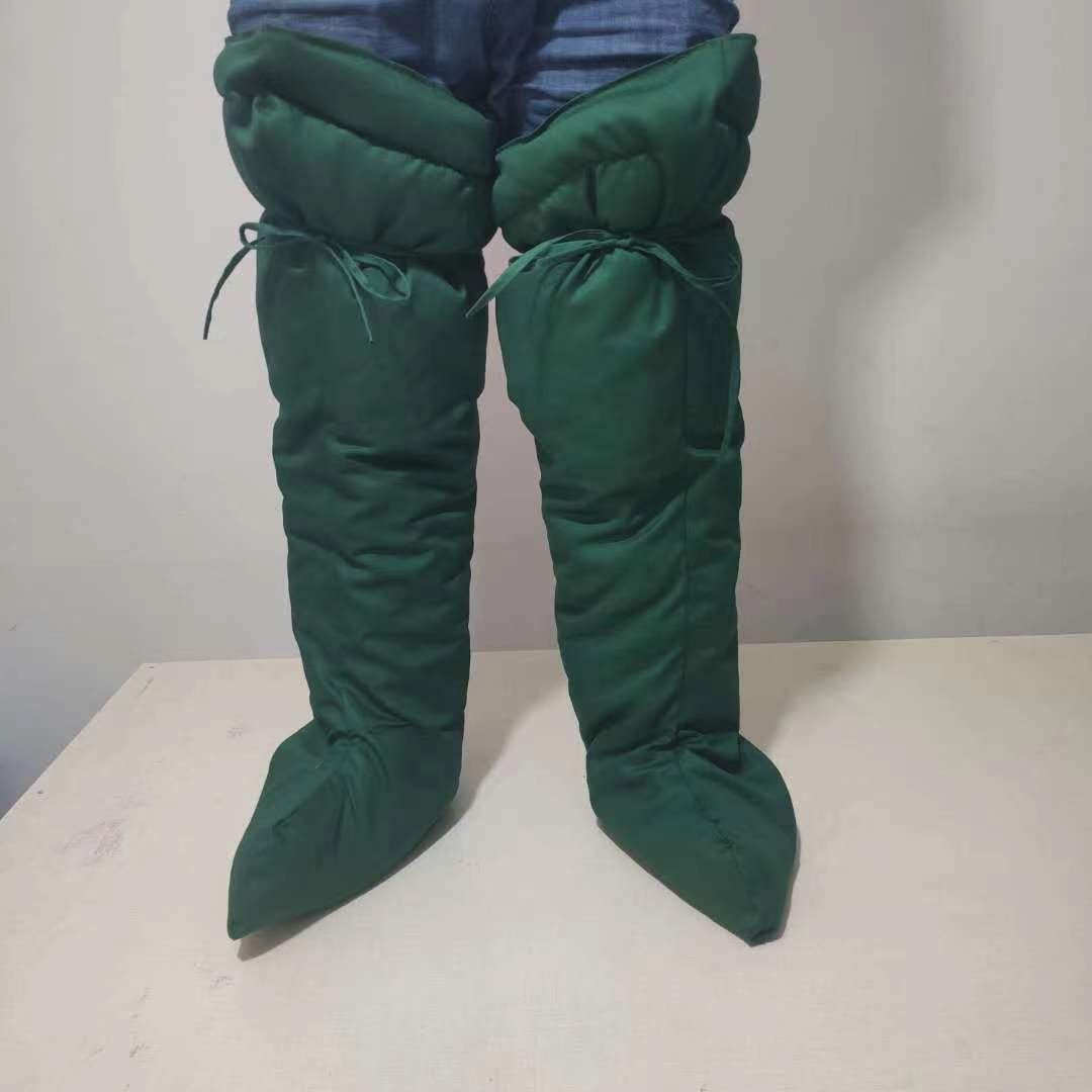 医院妇产科手术室脚套腿套 医用包布单双层孔巾 袖套墨绿