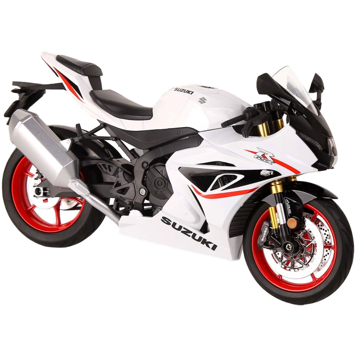 Модель мотоцикла 华一 1/9 Suzuki GSX-R1000R с подсветкой, светлая станция, коллекционная потеря локомотив