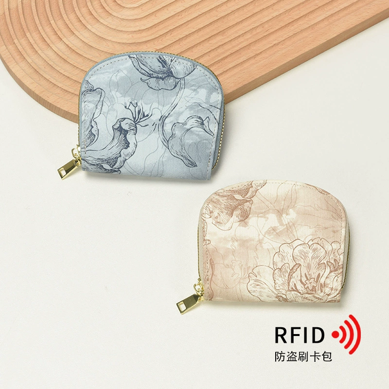 [2025RFID防盗刷风琴卡包多卡位卡套女士零钱包cardholder国潮卡包]