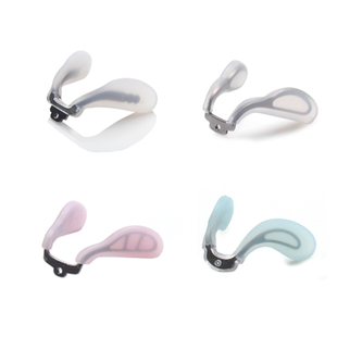 Myopia Glasses Silicone Saddle Nose Pads Metal Core U-Shaped One-Piece Bottom Screw-On Leaf Anti-Slip Comfortable Nose Pads