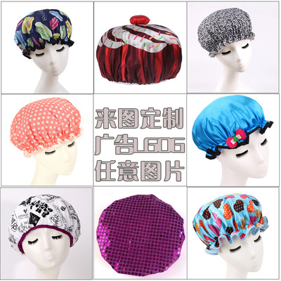 【水芙蓉日用品廠】100款雙層浴帽做工案例介紹 廠家直銷加工定制