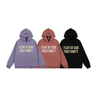 FOG двойная линия ESSENTIALS High Street Американская осенняя и зимняя толстовка с капюшоном