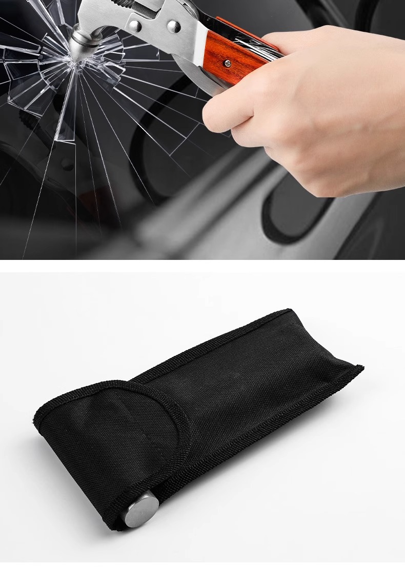 Car Safety Hammer, Multi-Functional Glass Window Breaker for Vehicles, In-Car Window-Breaking Safety Hammer, Emergency Escape Hammer
