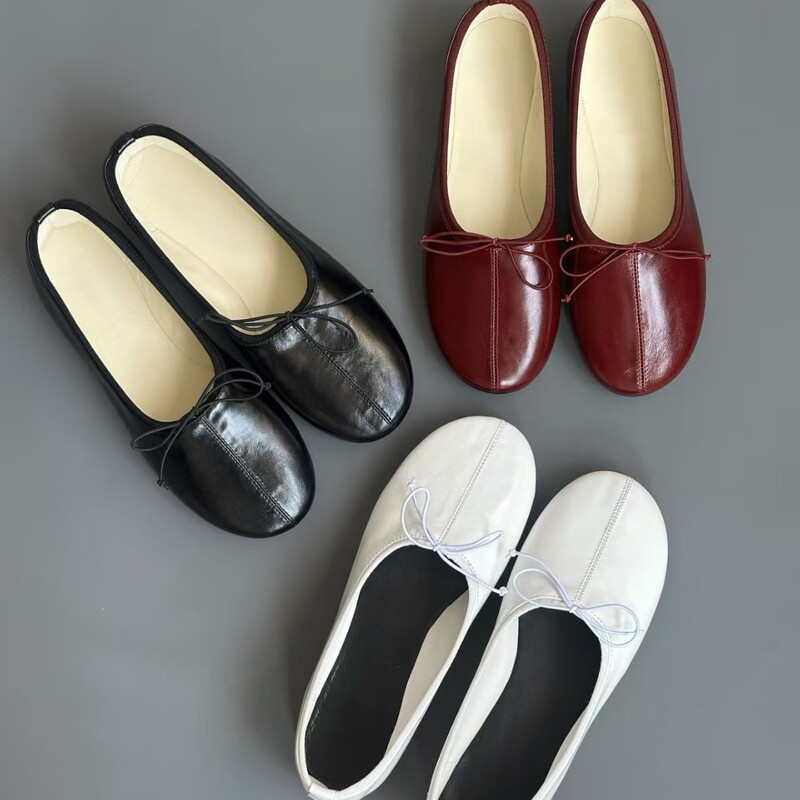 2026 New Style Round-Toe Bow Ballet Flats, Fashionable and Comfortable Loafer Shoes, Casual Single Shoes for Women 2026 New Style Round-Toe Bow Ballet Flats, Fashionable and Comfortable Loafer Shoes, Casual Single Shoes for Women