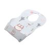 Cartoon children's waterproof handheld eating bib for baby to go out for food, with pocket