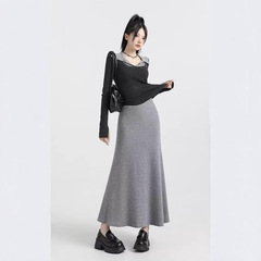 空气棉【两个裙长】鱼尾半身裙女秋季2025新款高腰a字裙显瘦2025