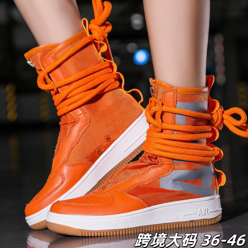 Европейская и американская пара больших размеров обувь весной и осенью новая молния обувь с высоким верхом моды уличный хип-хоп внешняя торговля мужская обувь