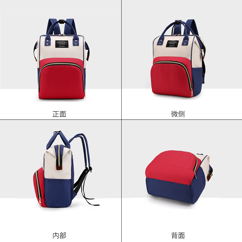 Multifunctional mommy bag, large capacity, baby bottle, diaper, mother storage backpack, independent milk compartment, multi-compartment mother and baby bag