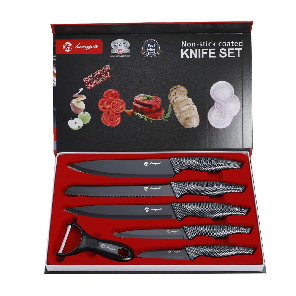 Knife stainless steel, set, handle, 6 pieces