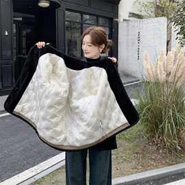 卡其色刺绣设计撞色羽绒服女冬季2025新款时髦减龄保暖白鸭绒外套