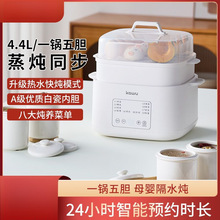 隔水电炖盅柔炖白瓷内胆家庭装煮粥汤锅智能预约一机多用炖锅批发