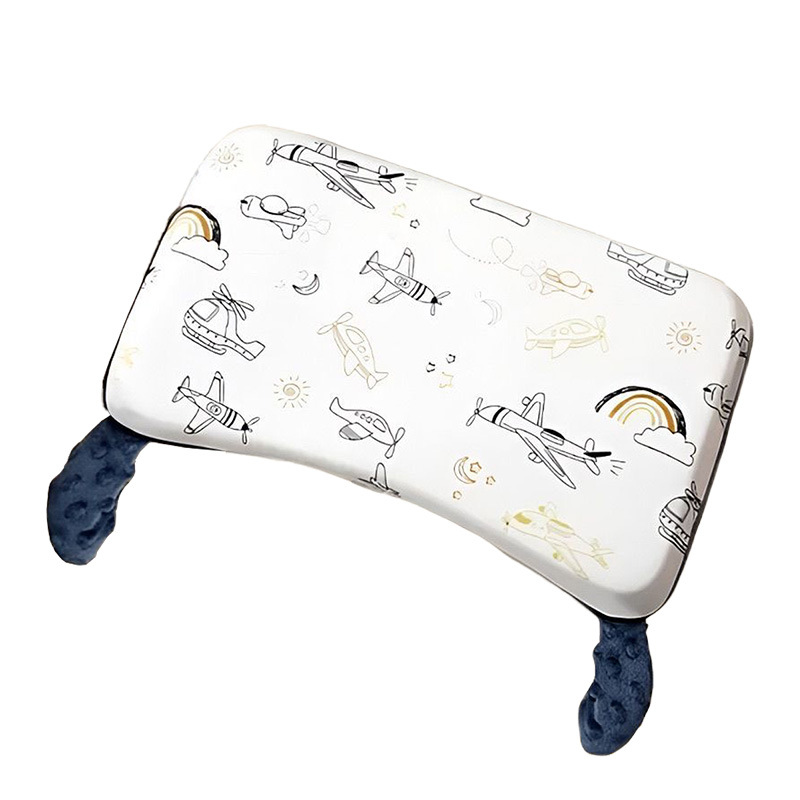Almohadas para niños para bebés y niños mayores de 5 meses, almohadas para la columna vertebral para bebés de 1 a 3 años, tela de algodón puro, universal para todas las estaciones