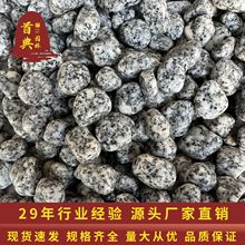 黑灰麻石白麻石鹅卵石雨花石景观装饰石小石造景铺路小石子水磨石