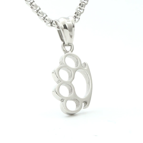 Silver white single pendant