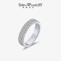 Shipe Jewellery 2024 новый продукт, восемь серий и восемь стрел, нейтральный ряд, все тело, s925 серебряные ежедневные пригородные высокоуглеродистые бриллиантовые кольца
