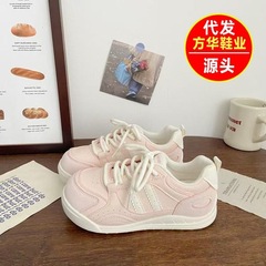 chic小众韩版透气2025秋季新款学生运动板鞋厚底小白鞋女德训