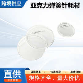 新亚克力透明徽章胸章胸针吧唧耗 儿童胸牌制作材料 可diy换图片