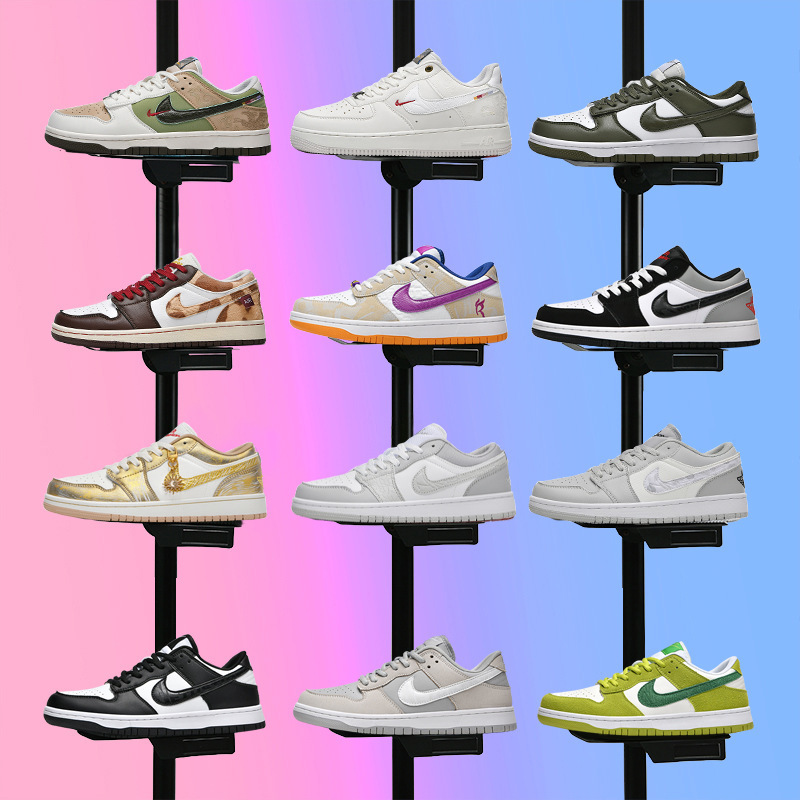 Putian Aj Air Force One Trendy Men's and Women's Sports Fashion Versatile Breathable Non-Slip Casual Sneakers with Friction and Sound