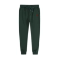 Pants-dark green-red label