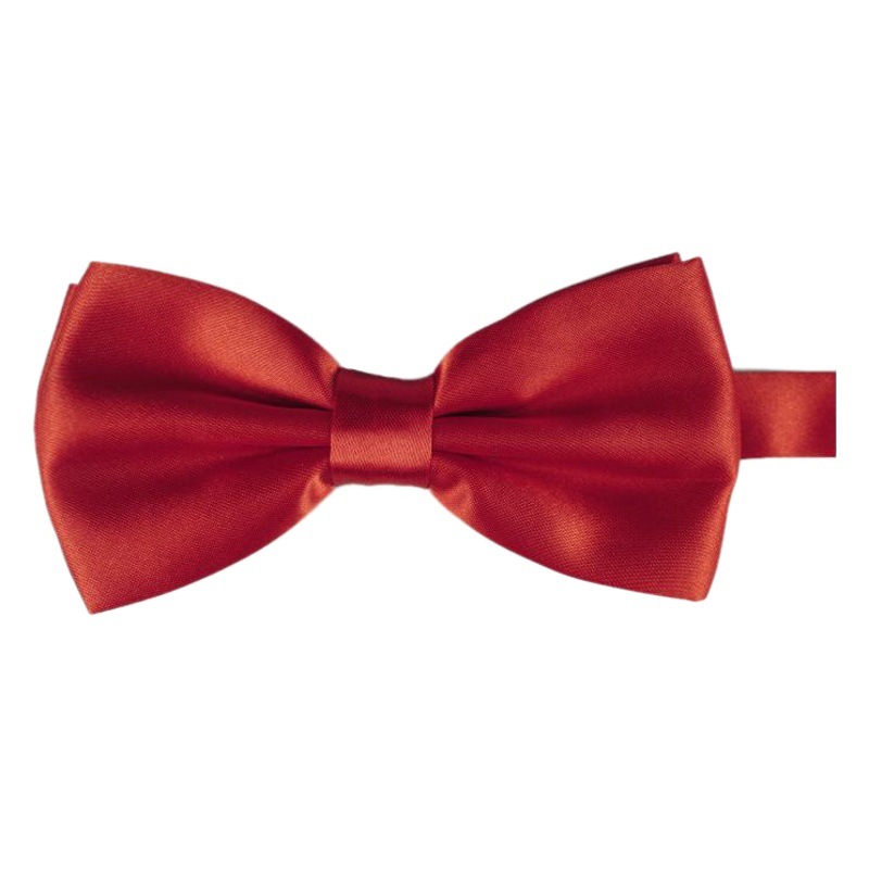 Pajarita de los hombres color sólido doble capa de color caramelo estilo coreano boda novio mejor hombre anfitrión camarero pajarita