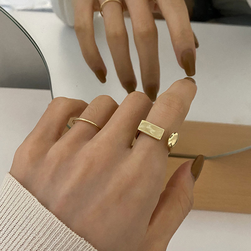 simple Ushaped geometric opening ring fashion sexy index finger ringpicture11