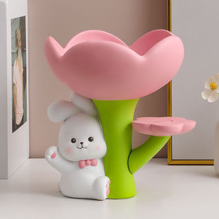 Hello Rabbit Ornament Entryway Key Storage High-End Modern Ins Style Living Room Shoe Cabinet Artwork Internet Celebrity Decoration