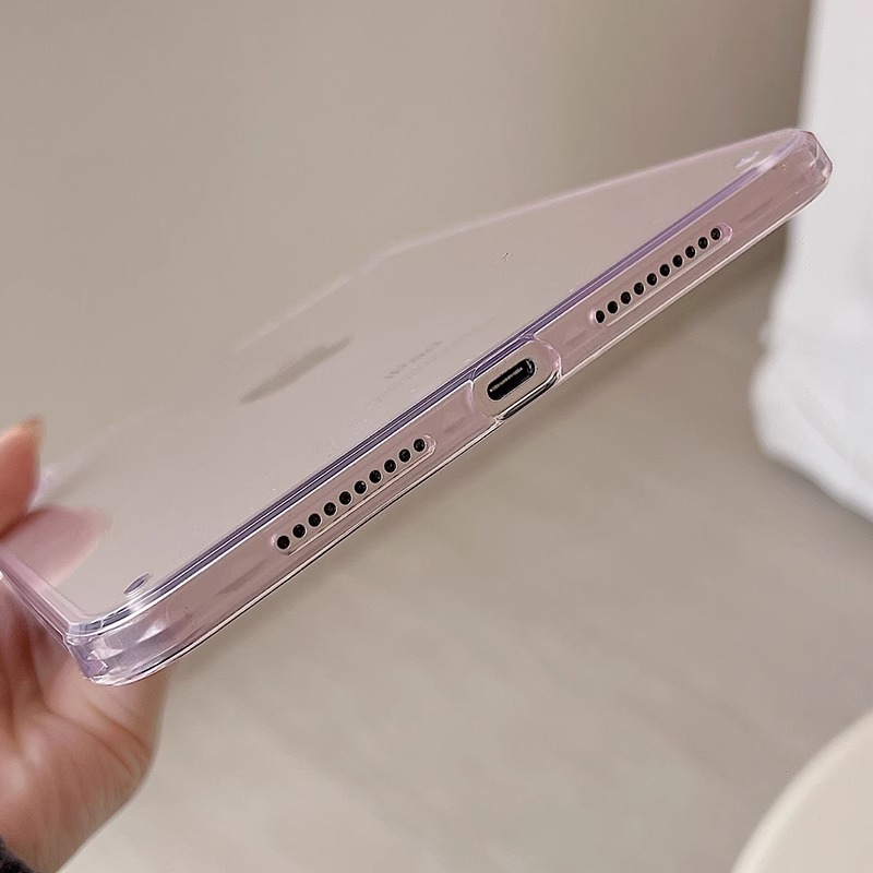 新型iPad pro 11保護カバーair65薄型アクリル無筆溝iPad 9透明全包ケース|undefined