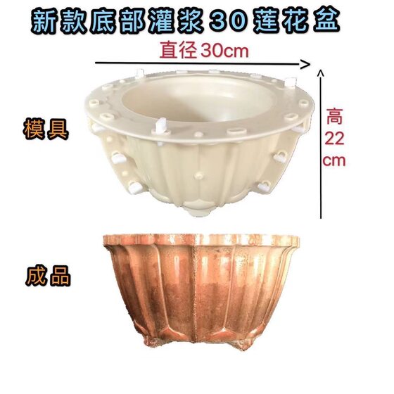 [Flower Pot Mould] Cement Flower Pot Mould ABS Thickened Bottom Grouting Wholesale and Retail