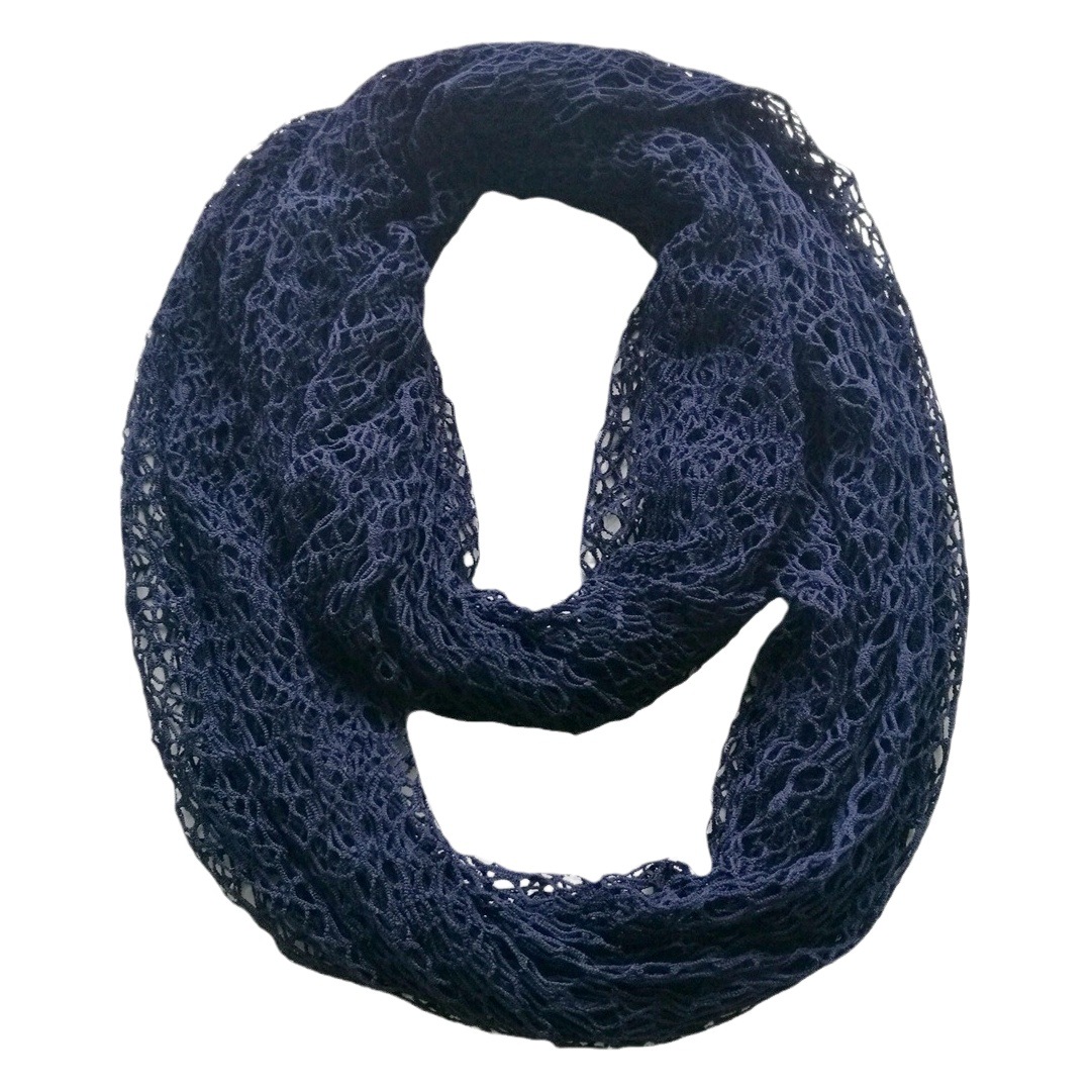 Knitted Scarf with Mesh Pattern, New German Model, Popular Style, Mesh Fabric, Warm and Breathable, in Stock
