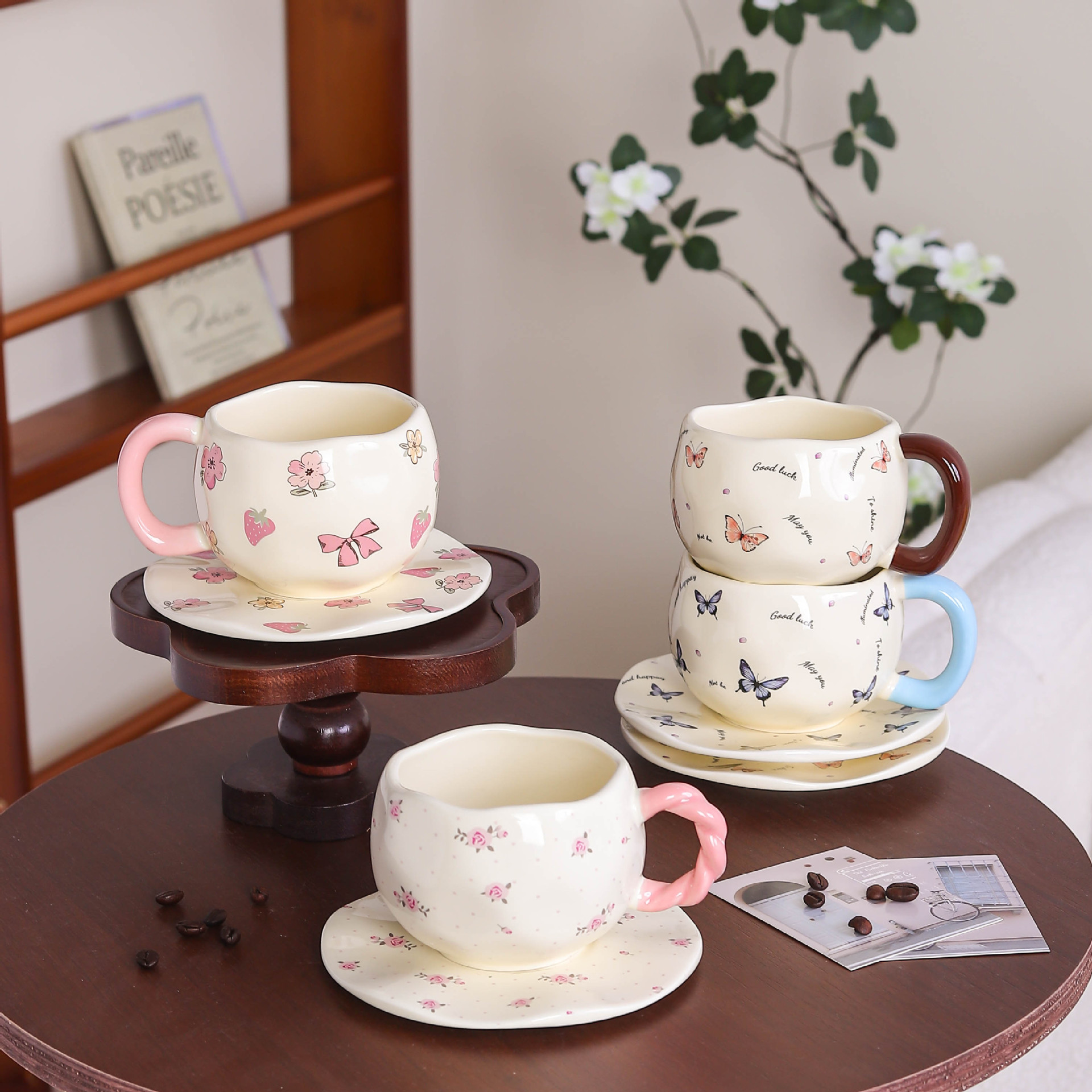Luxury Ceramic Mug With Aesthetic Design For Afternoon Tea_voghion.com