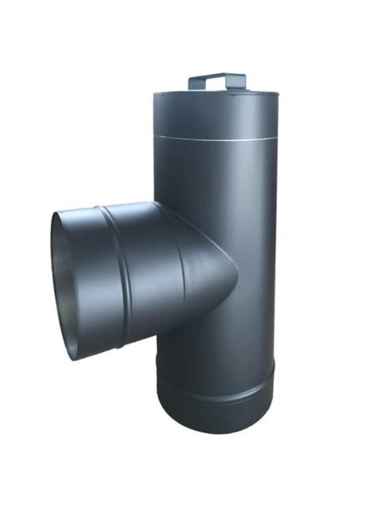 Fireplace Accessories Full Set of Smoke Pipe Smoke Cap Three-Way Elbow Anti-Scalding Mesh Wall Smoke Pipe Bracket Fireplace Four-Piece Tool Set