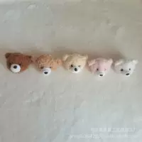 Аксессуары для одежды Белый рот голова плюшевого мишки оптом в наличии заводской источник трехмерная голова плюшевого мишки аксессуары премиум-класса аксессуары для одежды