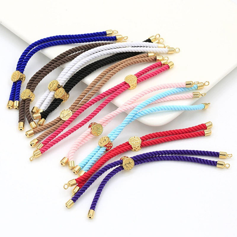 3 мм миланская линия 18k сумка золотой пряжки, длинный браслет, регулируемый толкать и тянуть веревку браслет