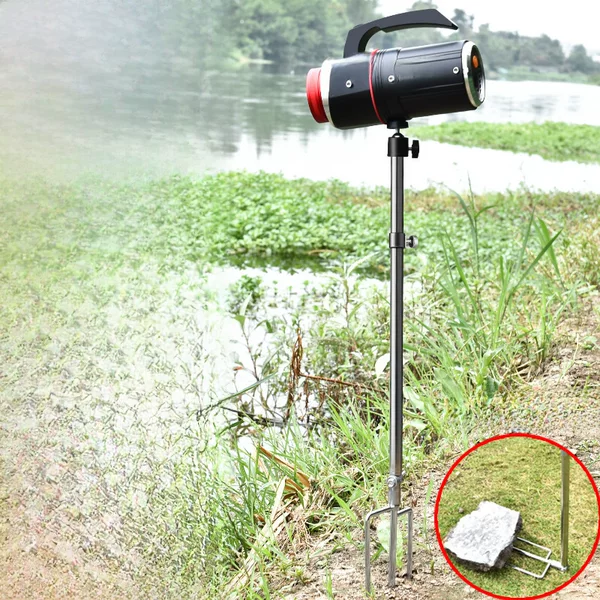 Night Fishing Light Stand, Ground-Insertable Universal Fishing Light Stand, Fishing Box, Fishing Chair, Three-In-One Ground-Insertable Fishing Rod Stand