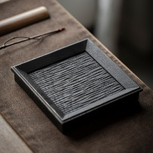 白蜡木炭烧壶承茶壶隔热垫养壶垫干泡小茶台实木侘寂茶盘