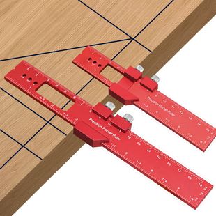 Aluminum alloy positioning ruler woodworking ruler marking ruler angle ruler 16/20/30cm gauge measuring tool DIY tool