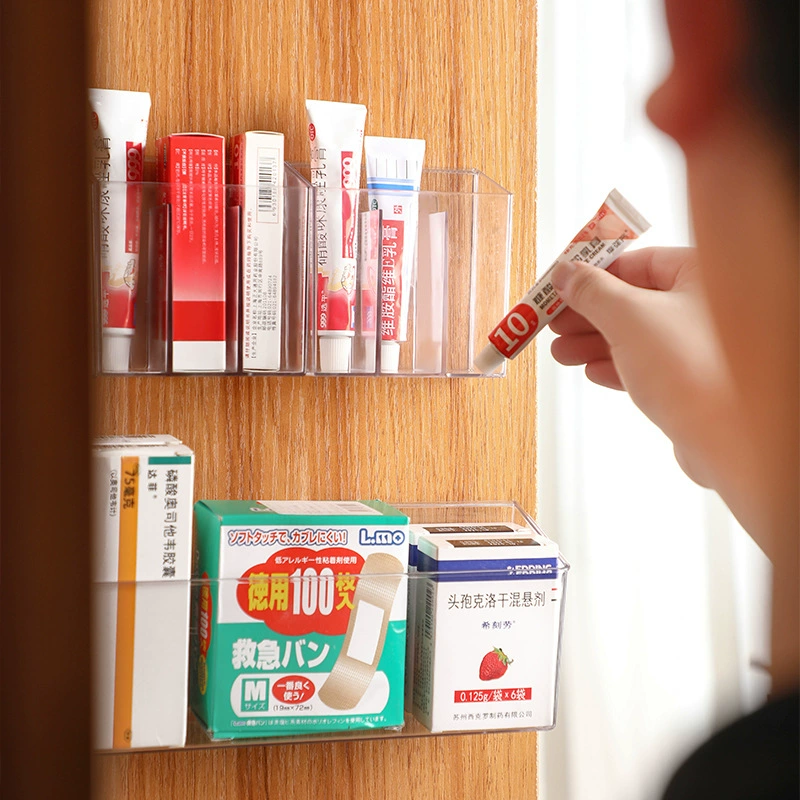 Transparent cosmetic storage box, lipstick, storage system