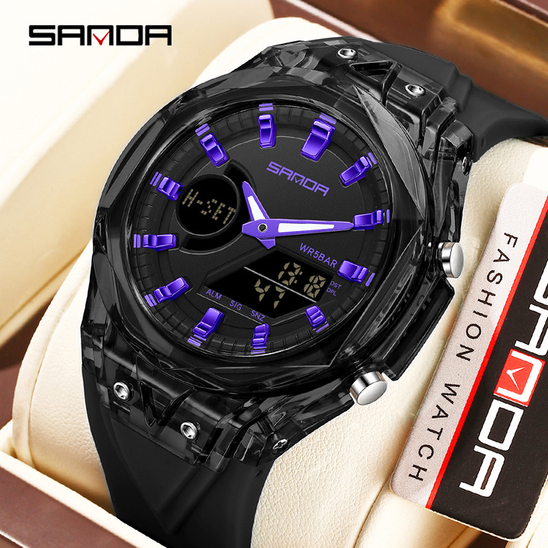 SANDA reloj multifuncional sonno, reloj de despertador, reloj de estudiantes, cuenta regresiva, reloj electrónico transfronterizo